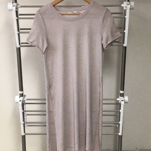 Dex Tops - Dex long tunic top short sleeves sparkly